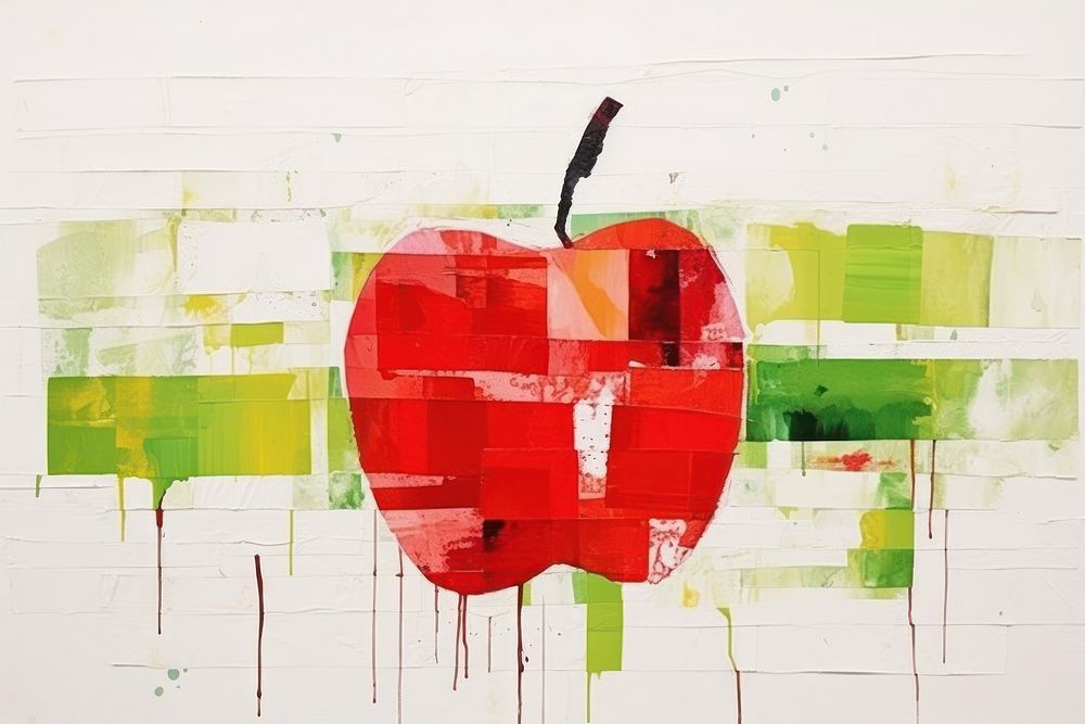 Apple art painting backgrounds.