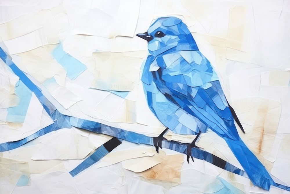 Blue bird art animal creativity.