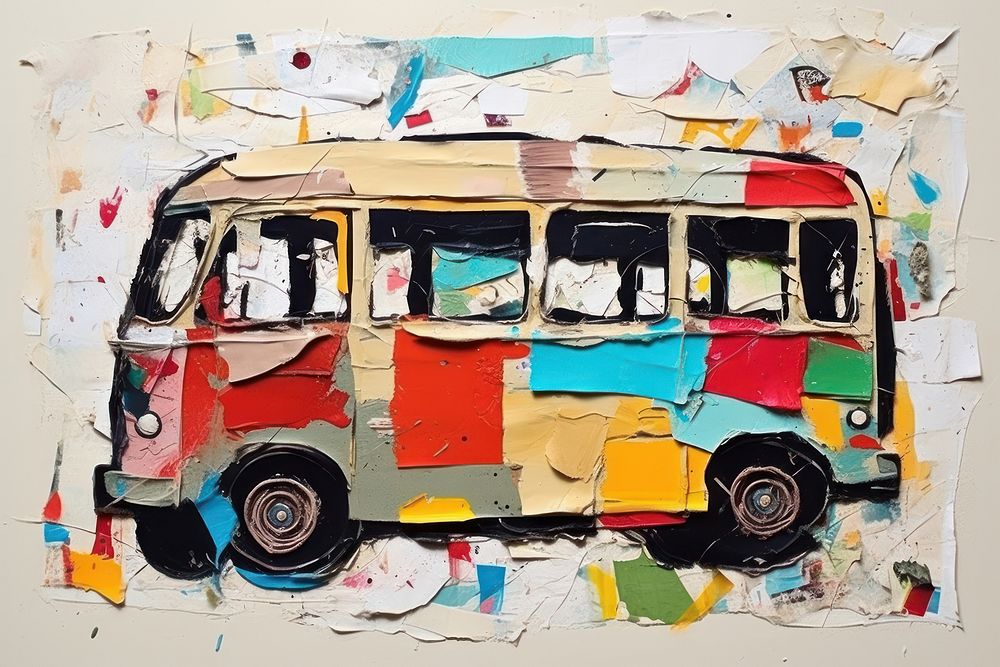 Bus art vehicle bus.