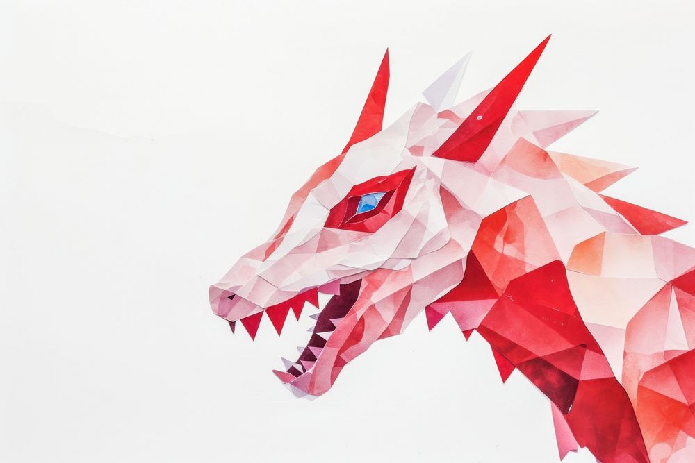 Dragon art paper representation.