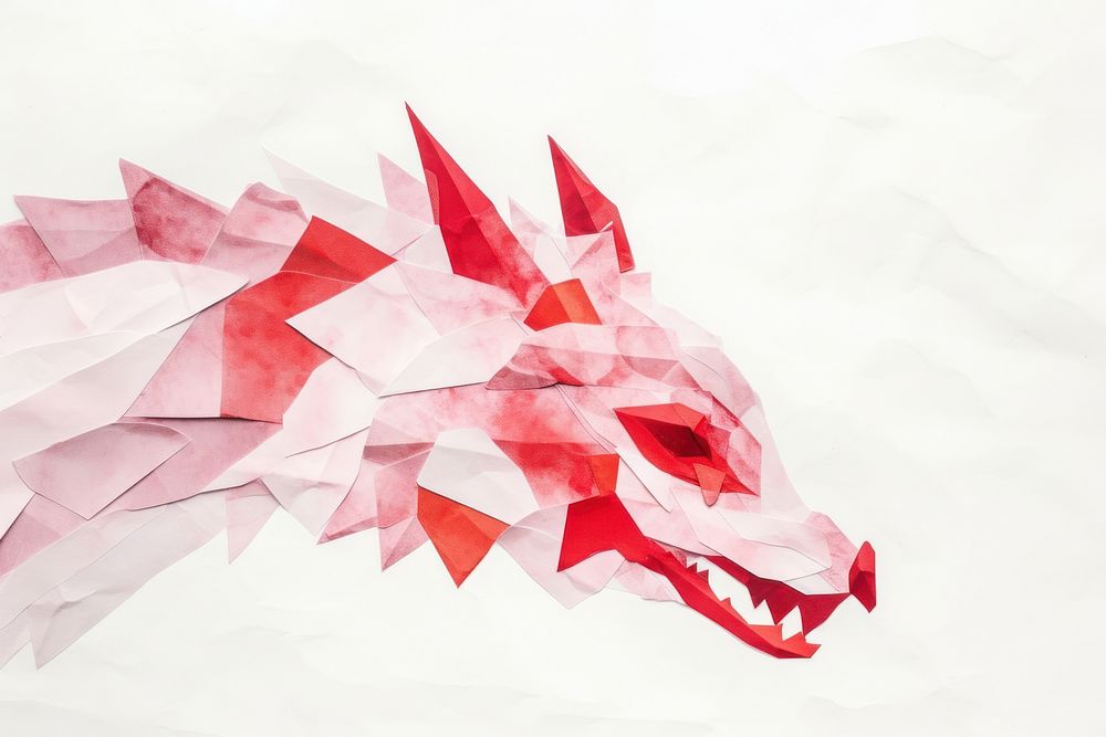 Dragon paper art origami.