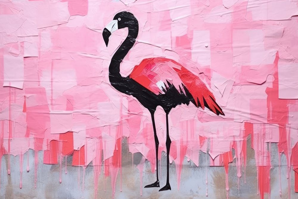Flamingo flamingo art painting.