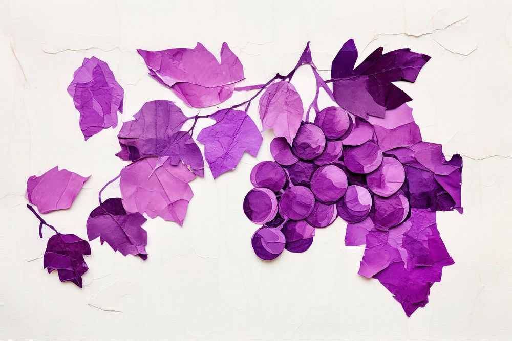 Grape art purple plant.