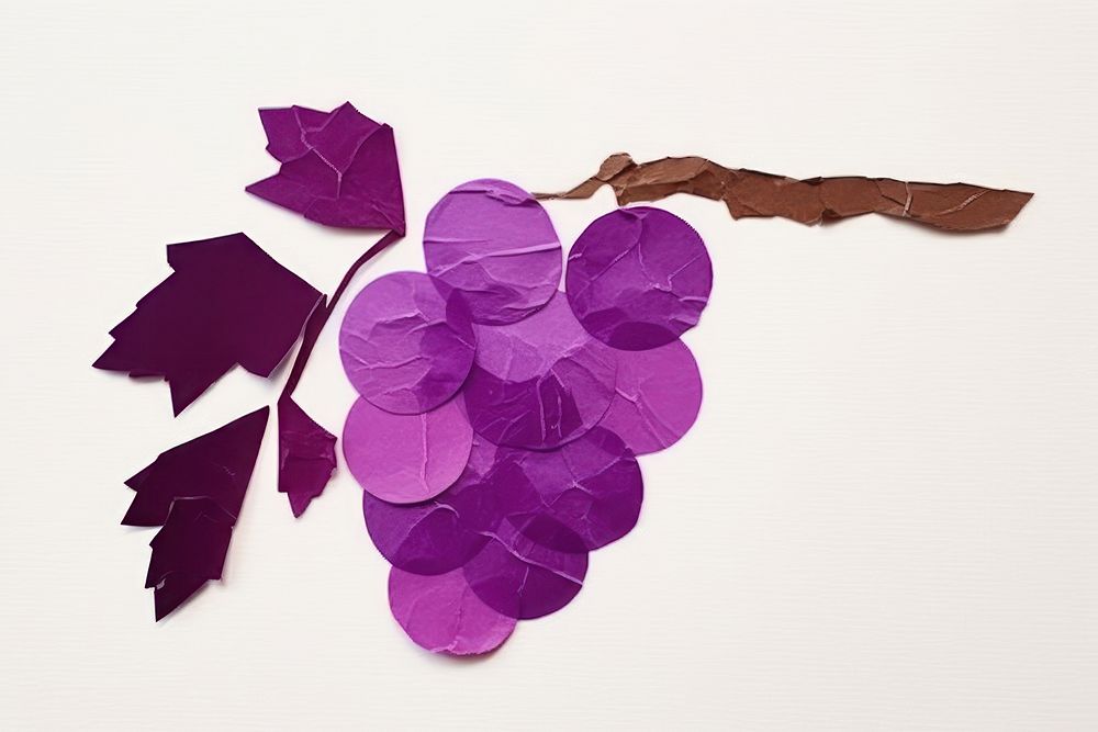 Grape art flower purple.