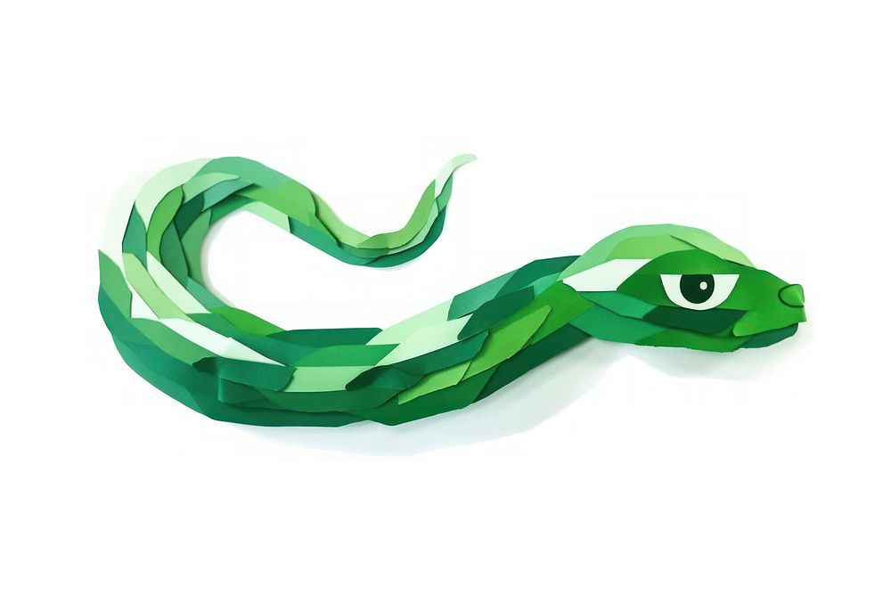 Green snake reptile animal accessories.