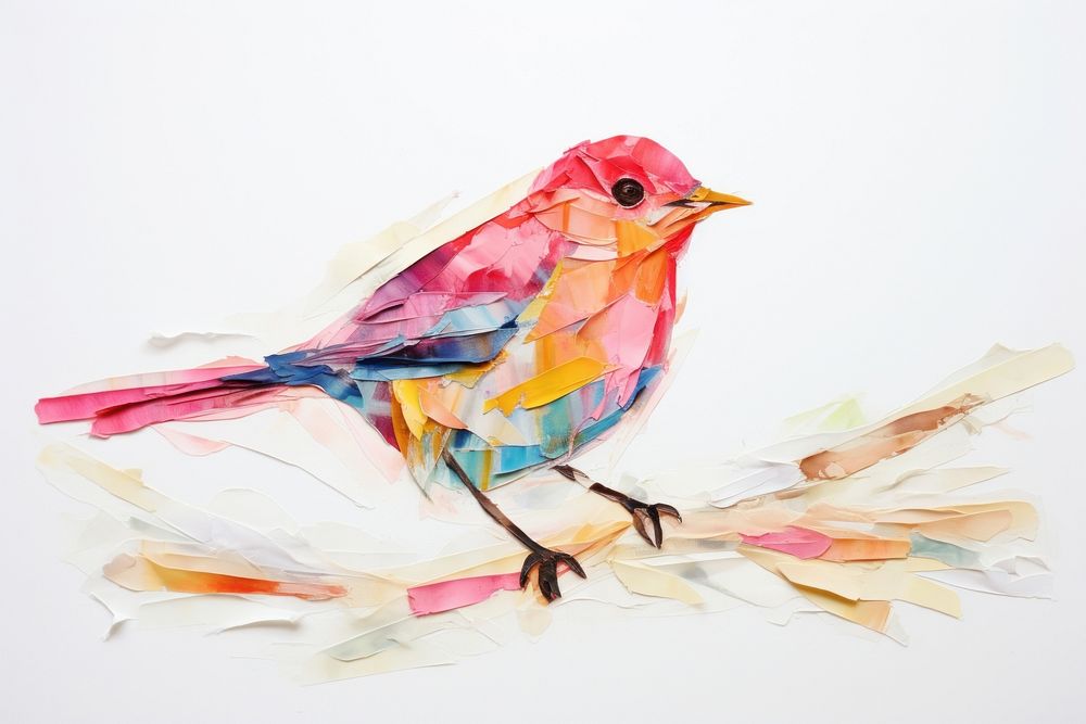Hamming bird art animal paper.