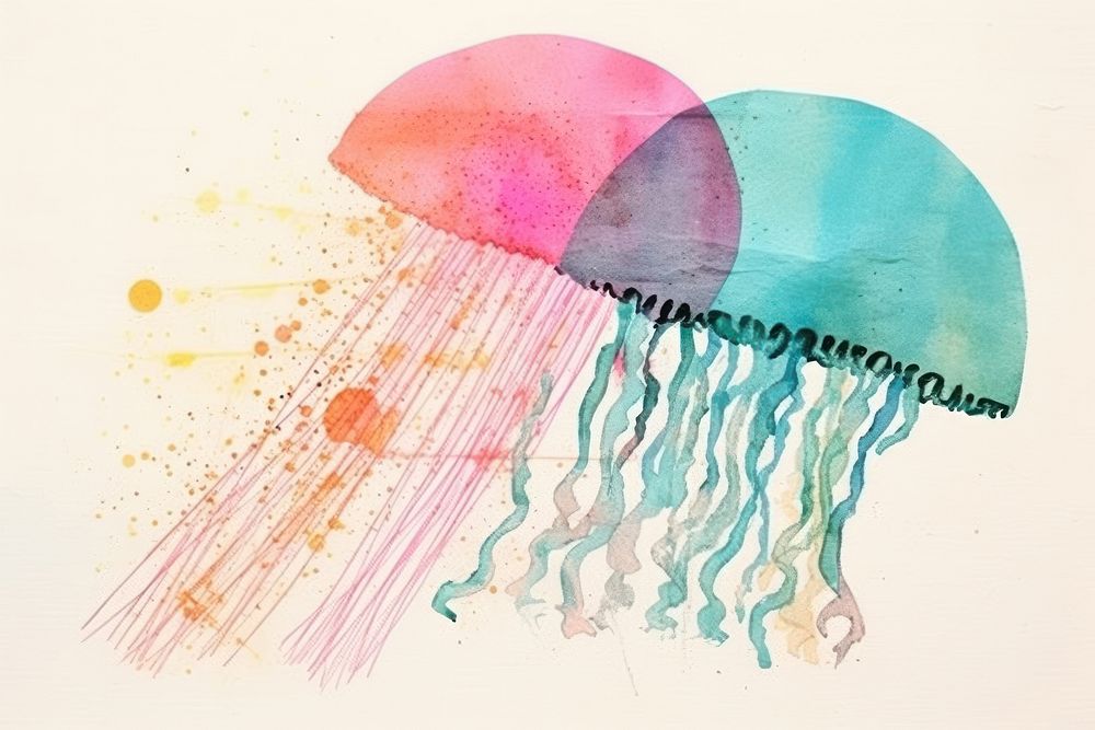 Jellyfish art invertebrate creativity.