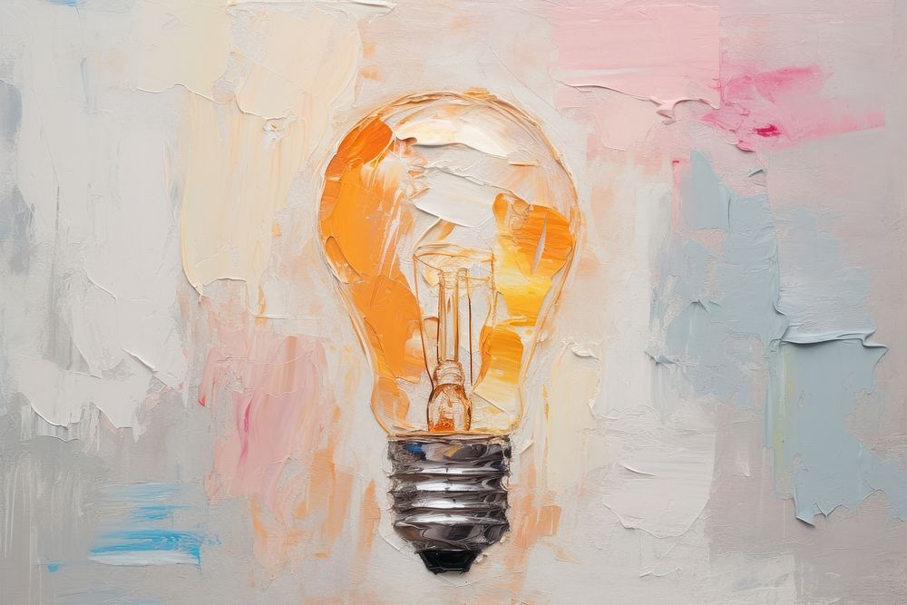 Light bulb lightbulb abstract art.