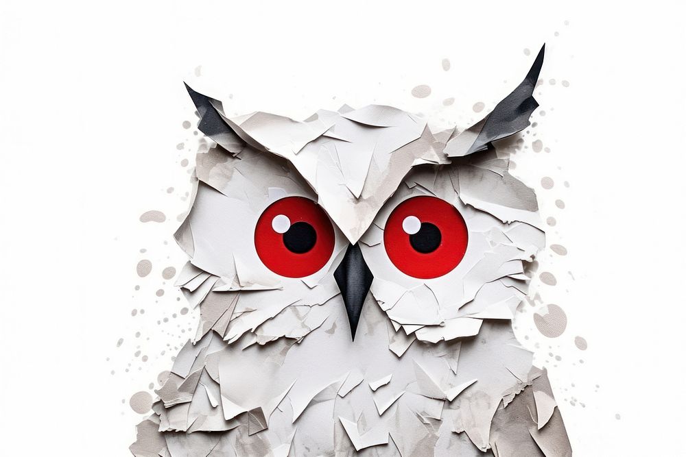 Owl art animal bird.