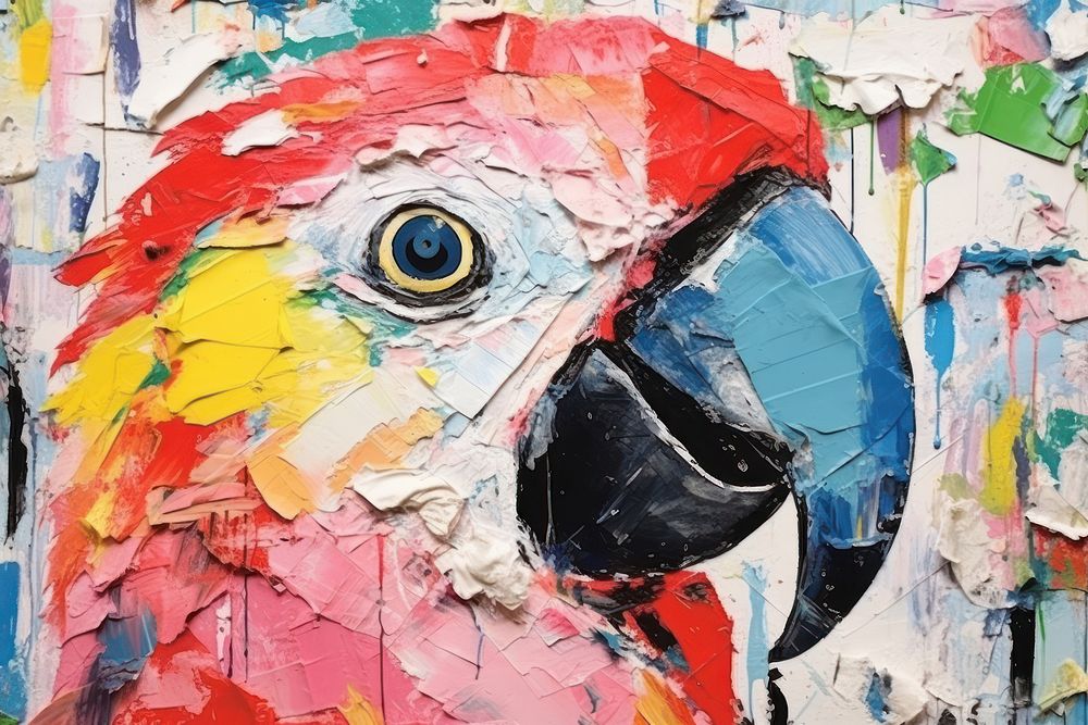 Parrot art painting parrot.
