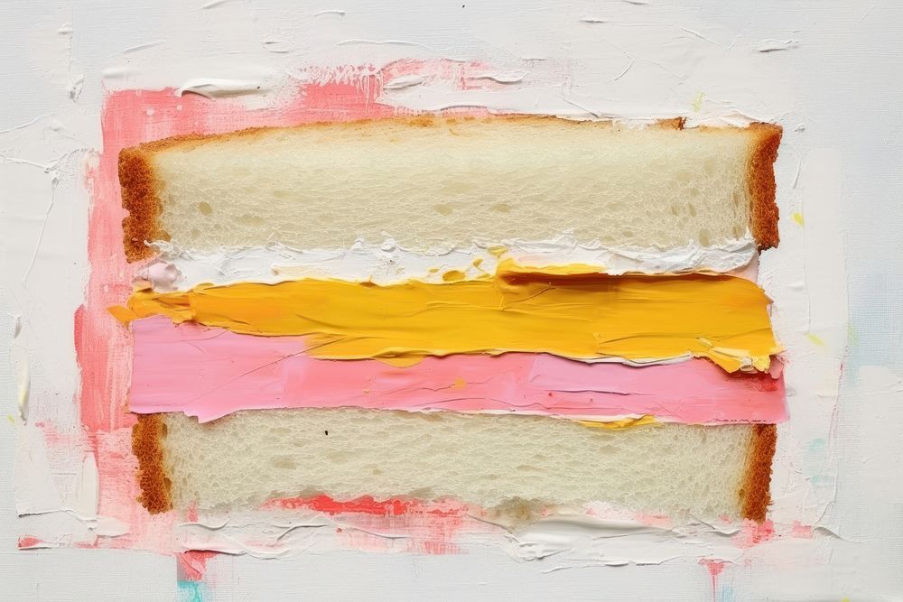 Sandwich art painting backgrounds.