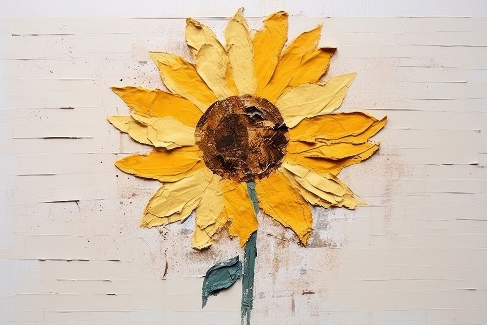 Sunflower sunflower plant art.