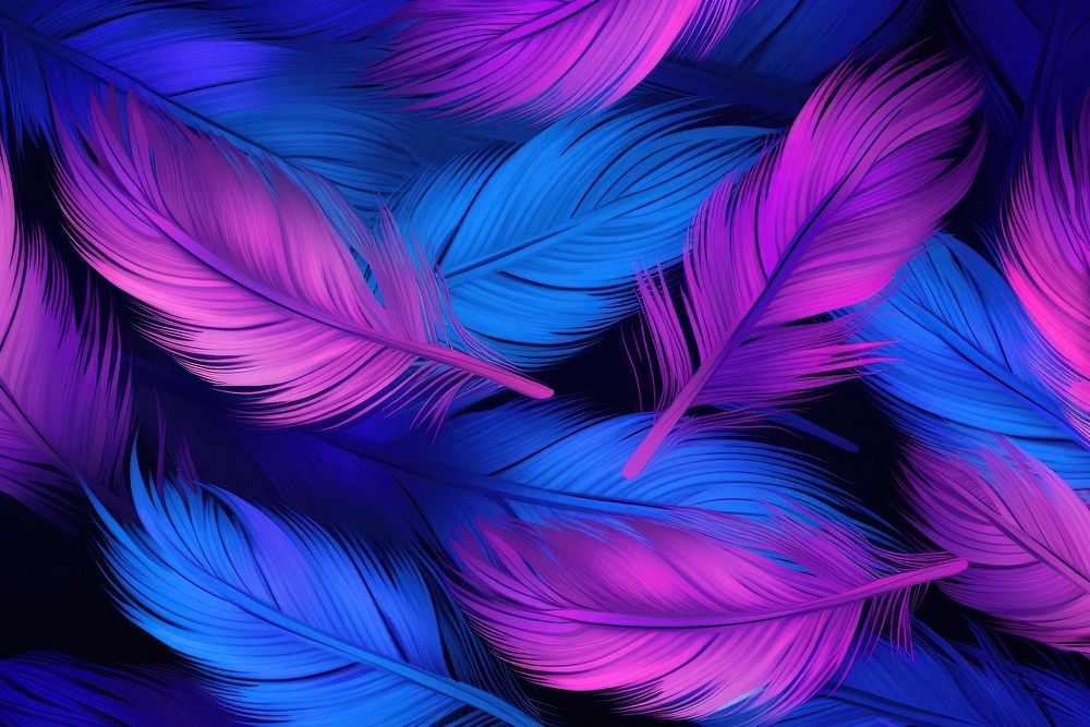 Neon softness feather pattern backgrounds purple violet.