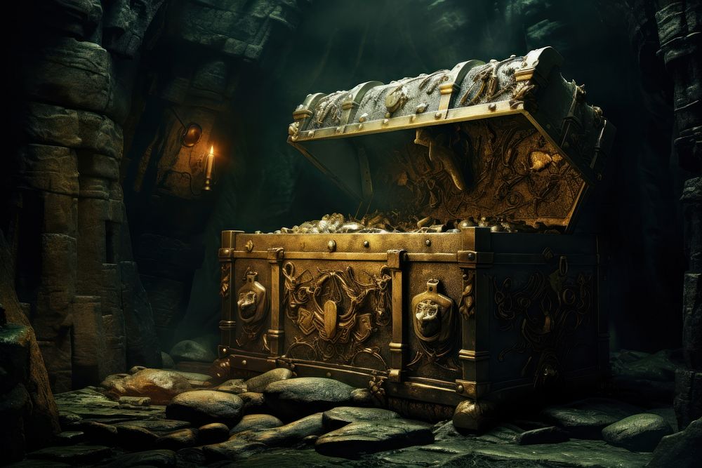 Tomb of treasure box cave architecture screenshot.