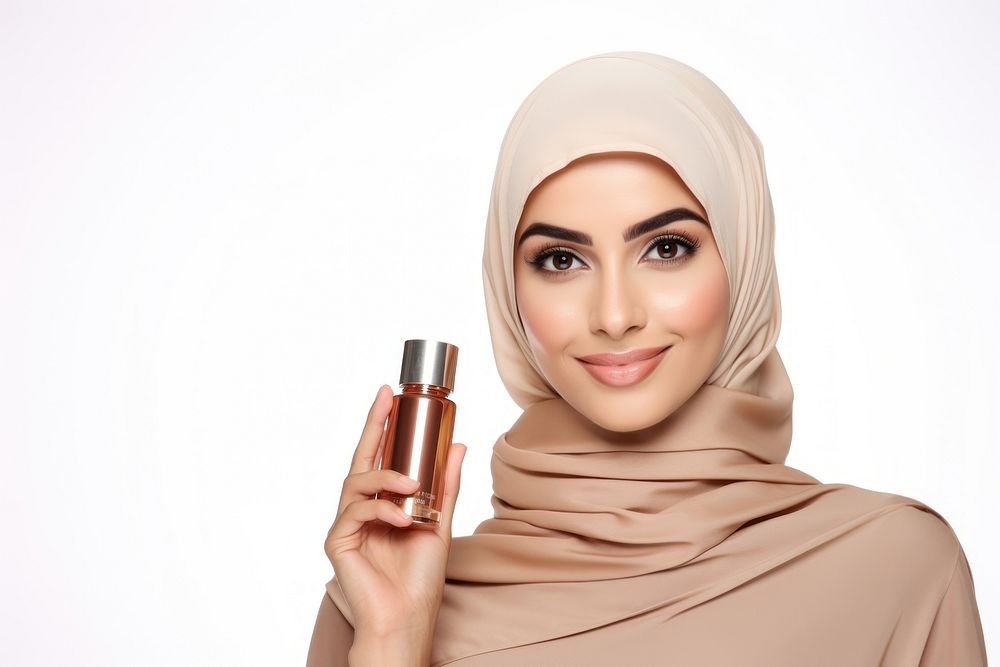 Arab woman cosmetics portrait photo.