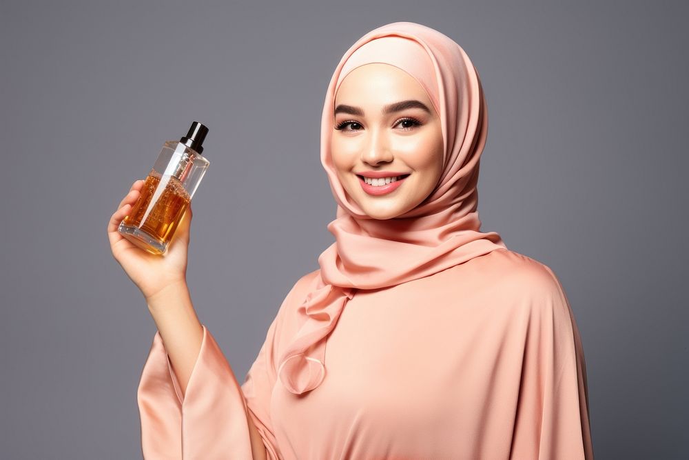 Uzbek woman cosmetics perfume bottle.