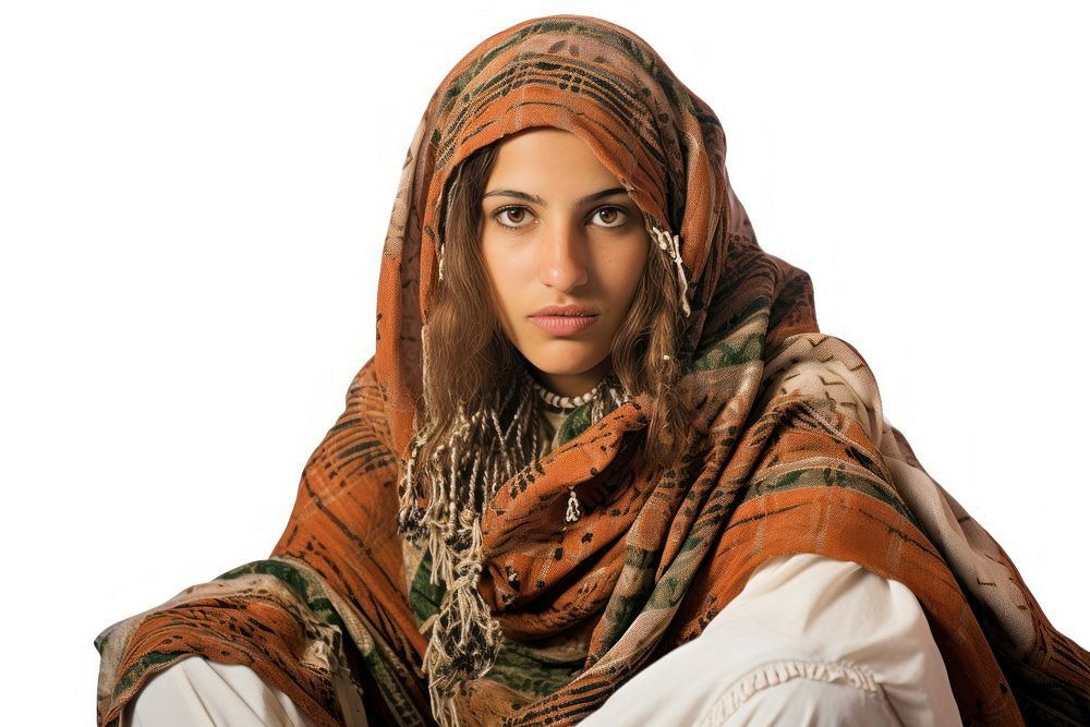 Libyan culture portrait scarf adult.