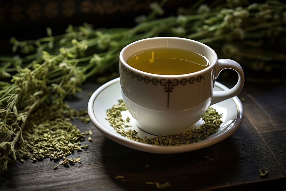 Cup of tea drink herb mug.