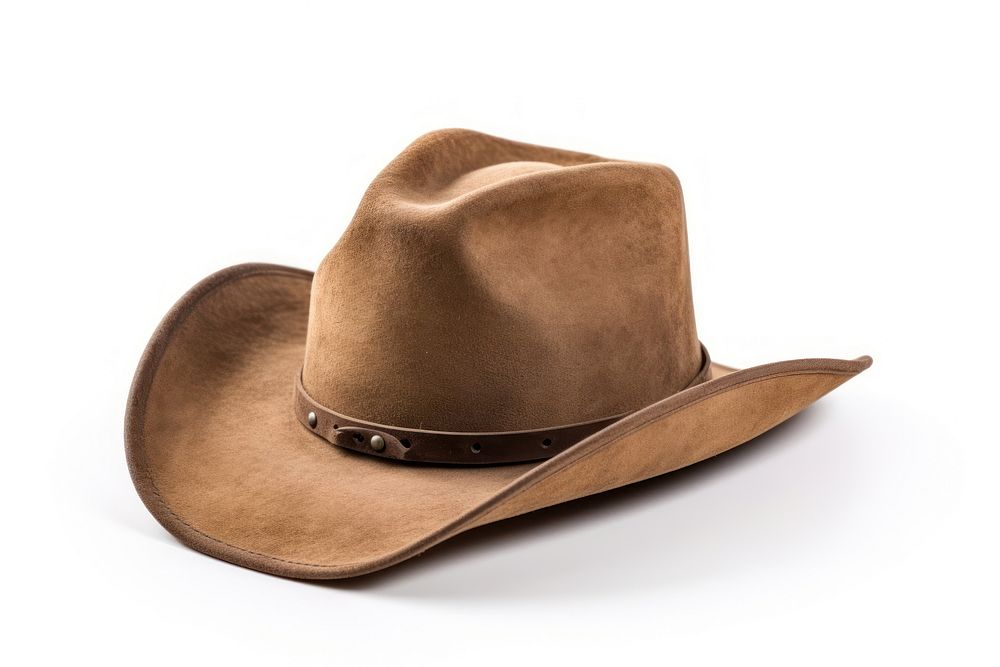 Cowboy hat white background simplicity wild west.