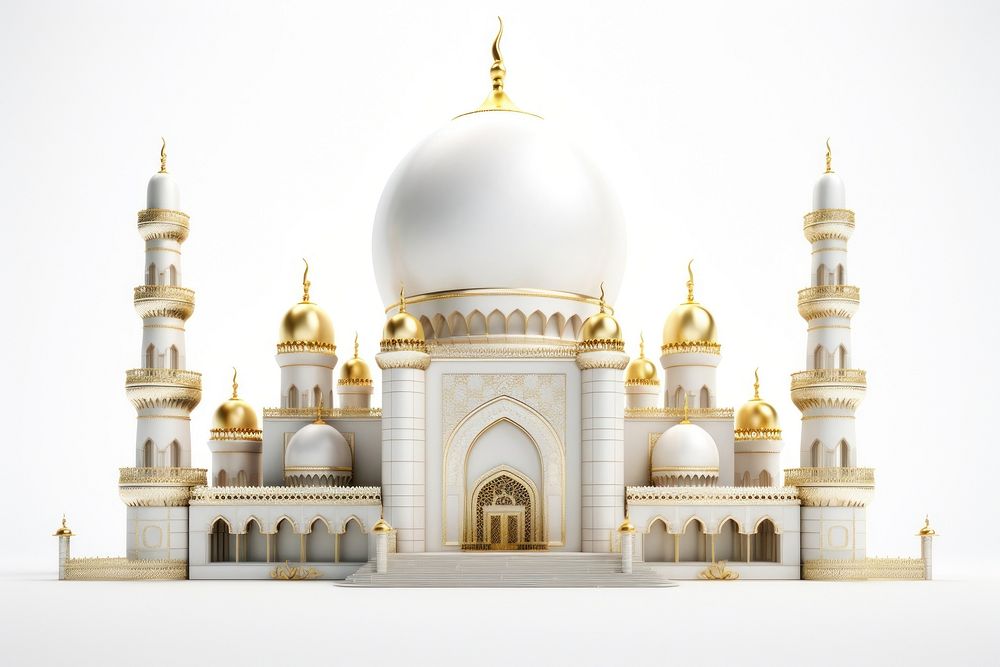 Simple mosque architecture building dome.