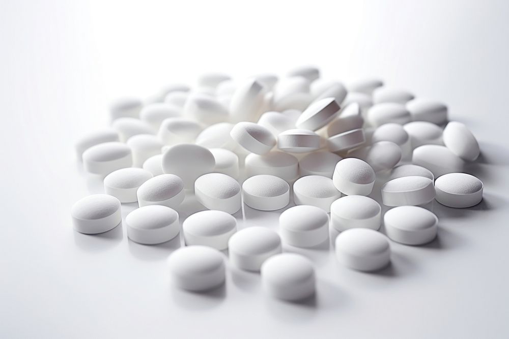 Pills white powder capsules medication abundance medicine.
