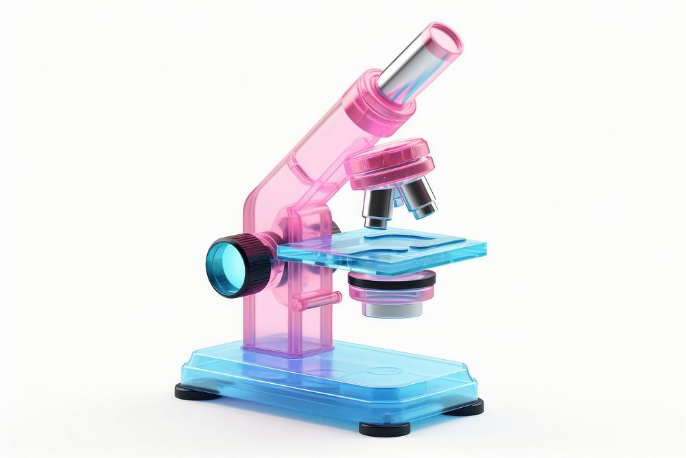 Microscope white background biotechnology magnification.