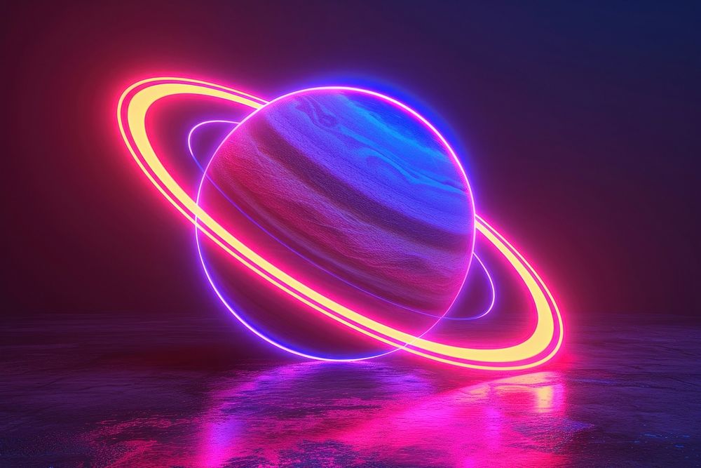 Saturn planet light astronomy.