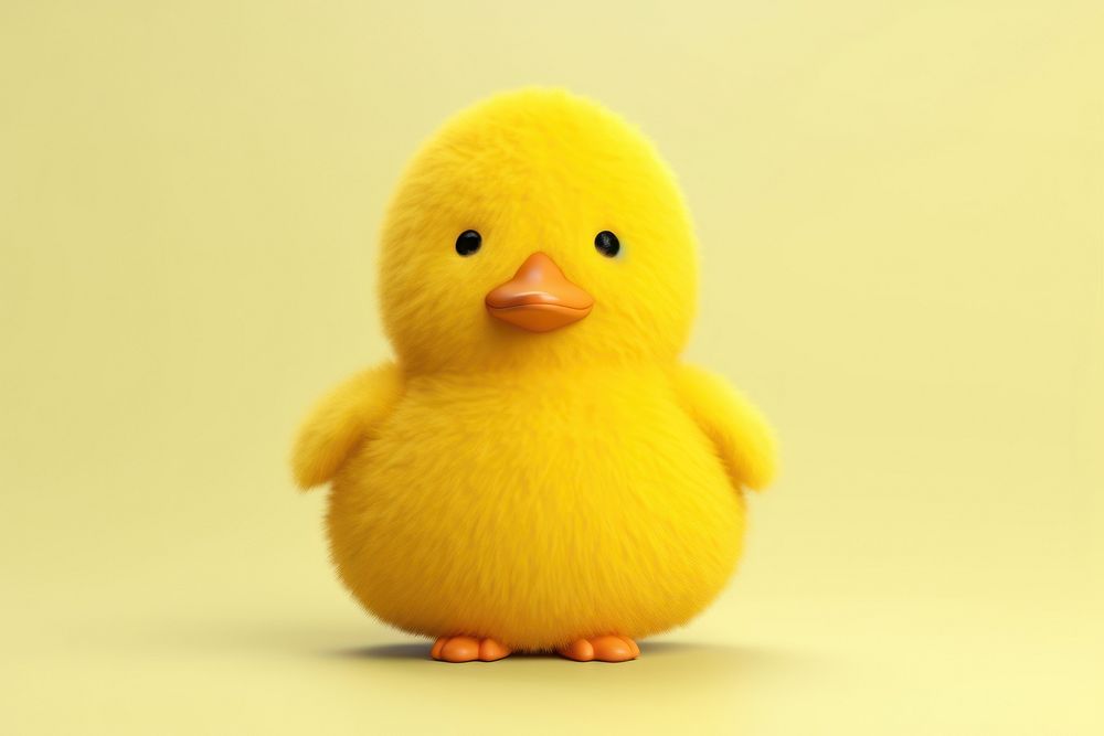 Sharp duck toy animal fluffy bird.