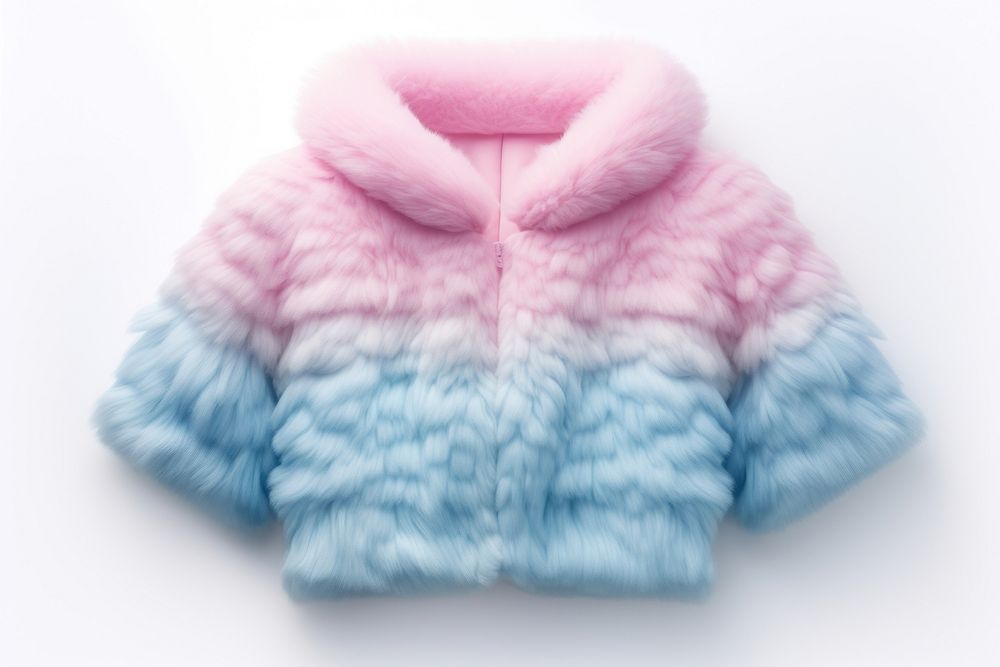 Sweater fur coat cute.