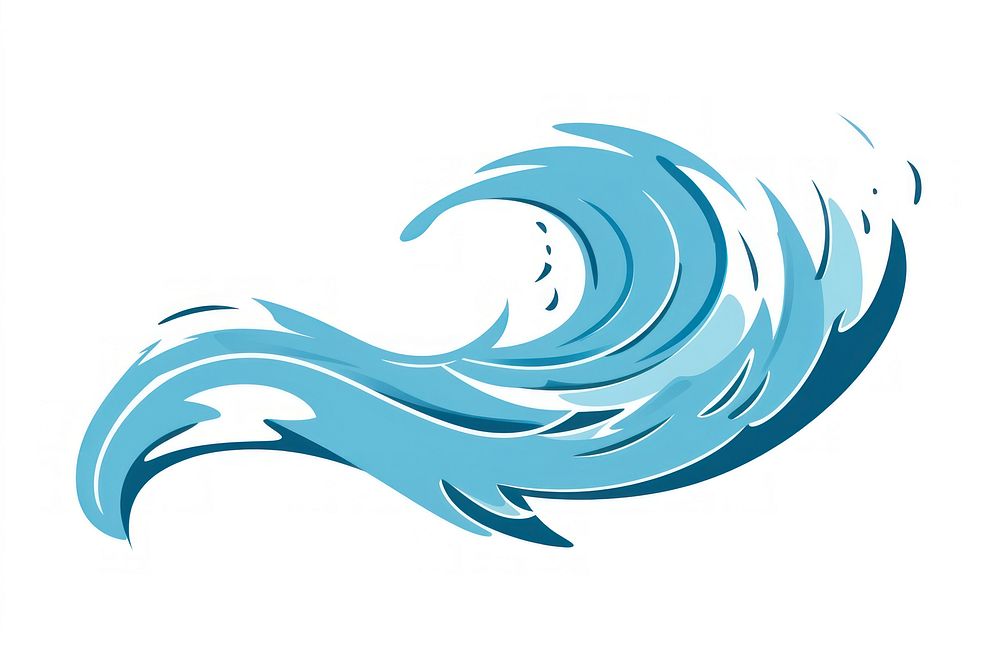 Water splash cartoon logo sea.