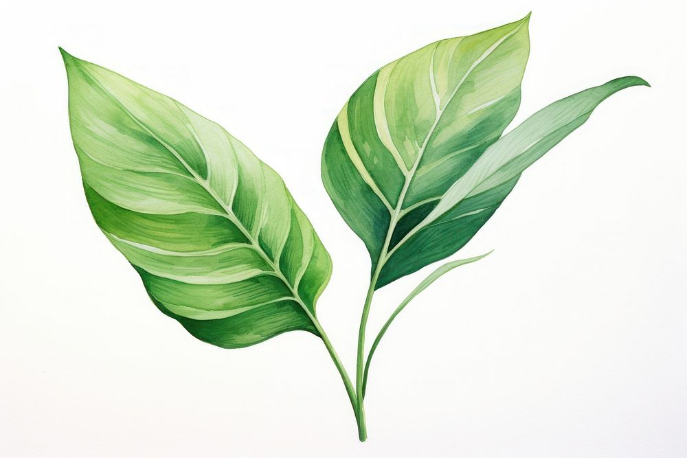 Tropical plant leaf freshness pattern.