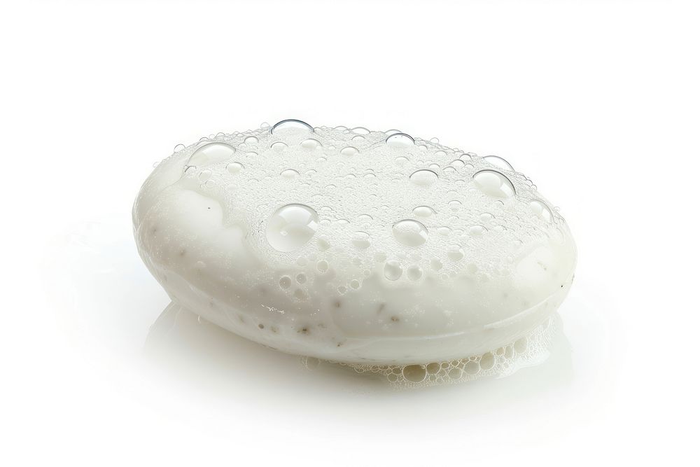 Soap bubble white white background.
