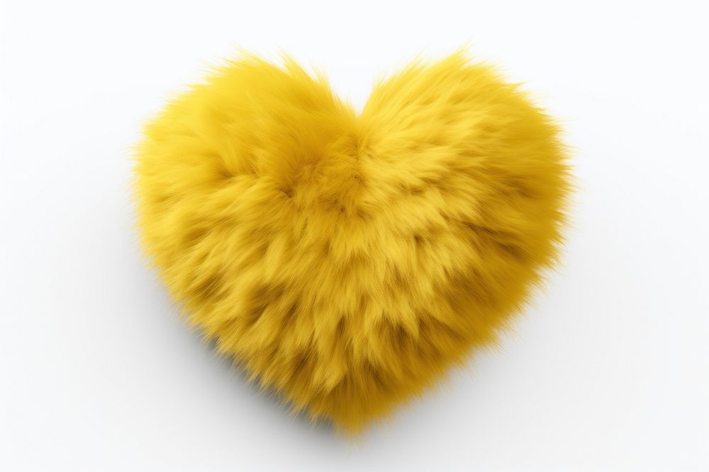 Heart yellow fur softness.