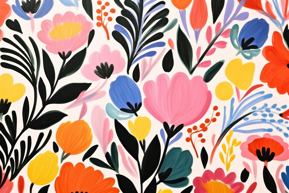 Flower garden backgrounds abstract pattern.