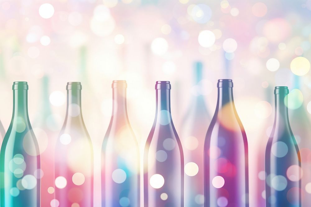 Wine bottle pattern bokeh effect background backgrounds abstract glass.