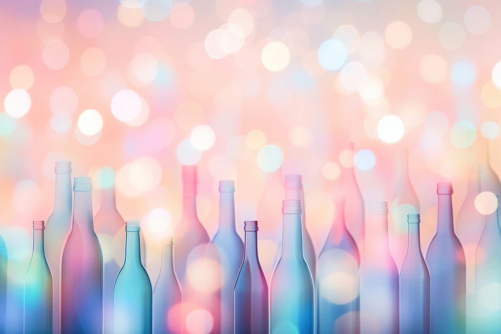 Wine bottle shape pattern bokeh effect background backgrounds abstract glass.