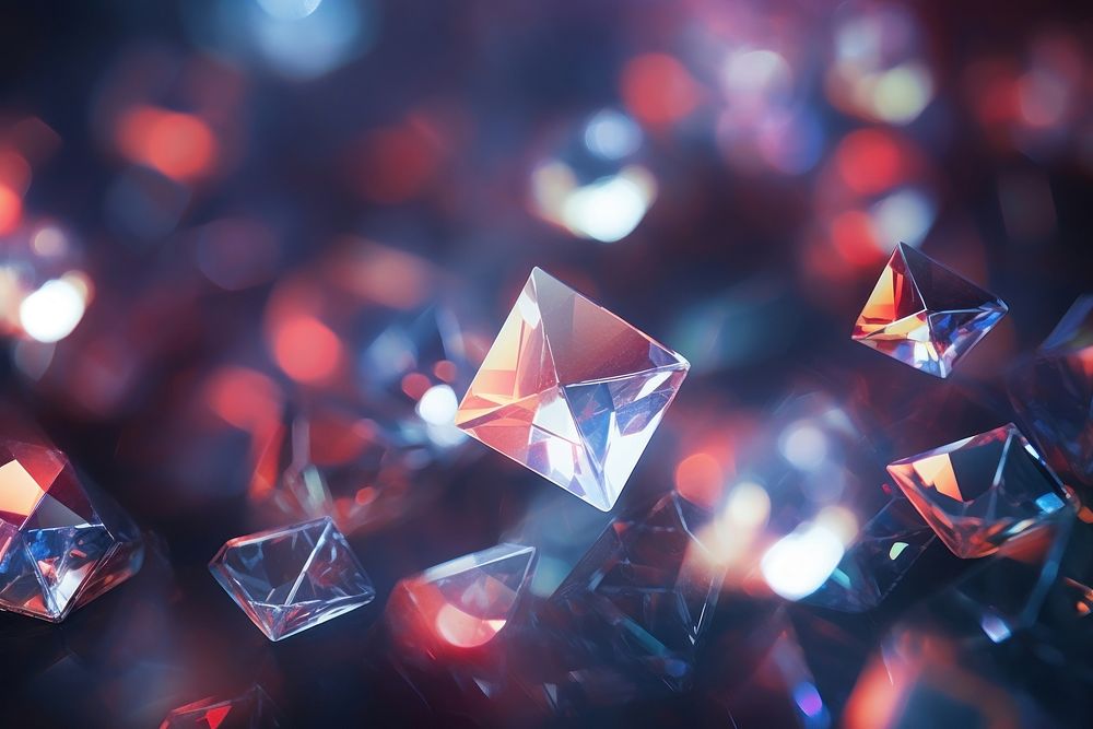 Gem pattern bokeh effect background backgrounds abstract crystal.