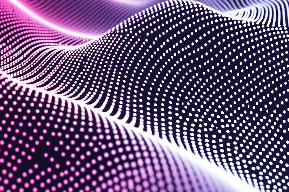 Halftone wave pattern futuristic abstract.