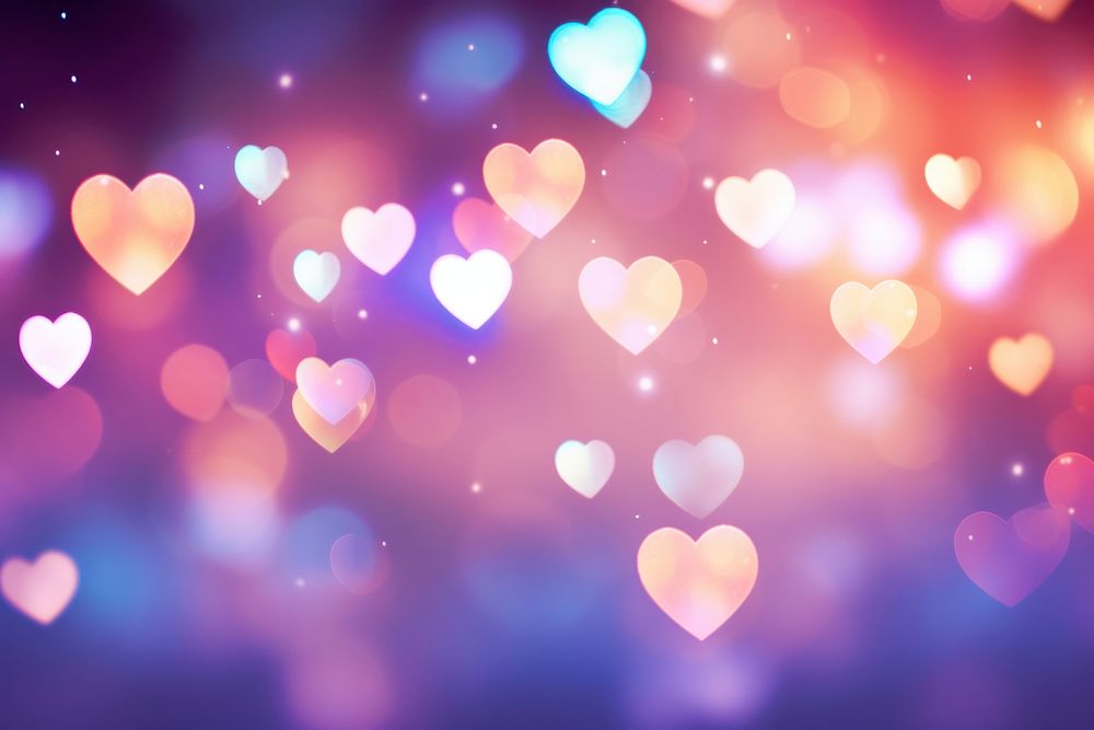 Heart line bokeh background backgrounds abstract light.