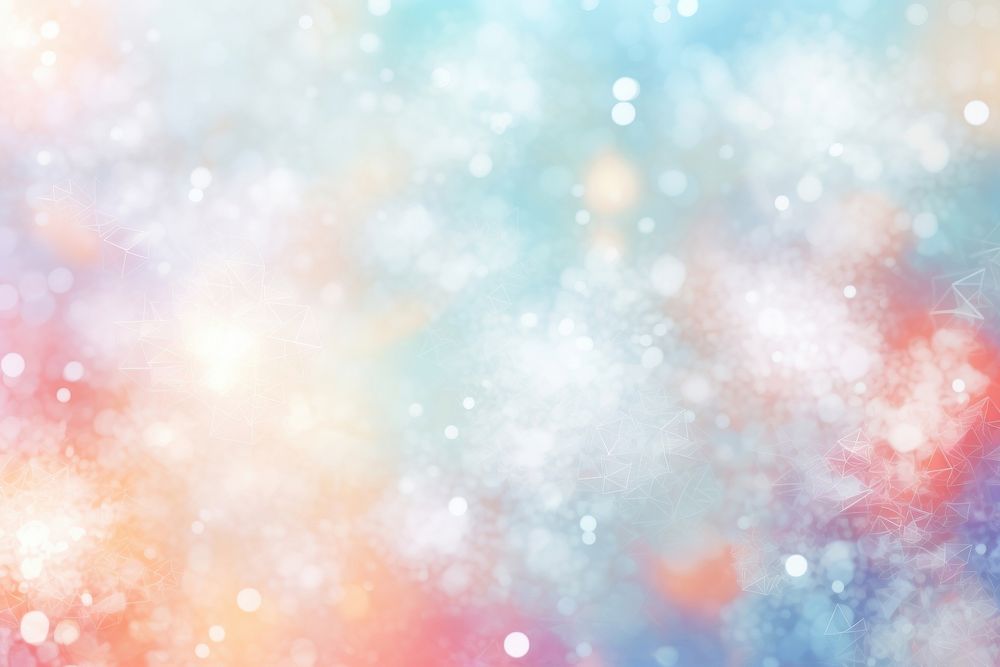 Snow flakes shape pattern bokeh effect background backgrounds abstract glitter.