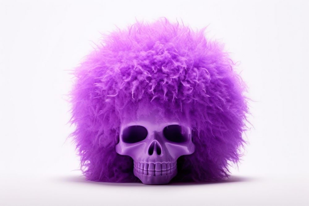 Skull purple portrait celebration.