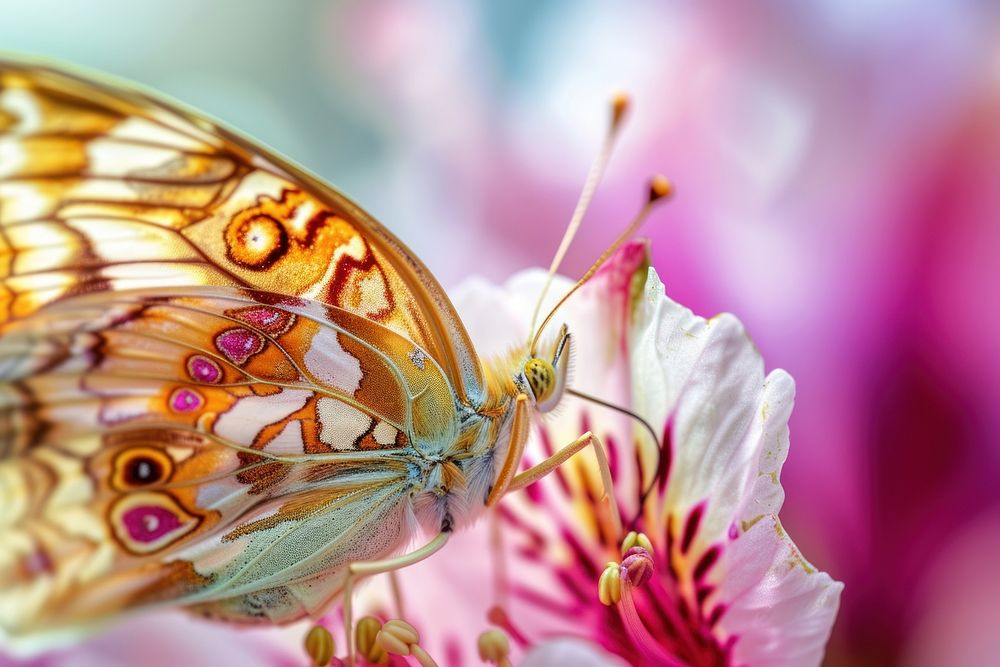 Butterfly butterfly flower animal.