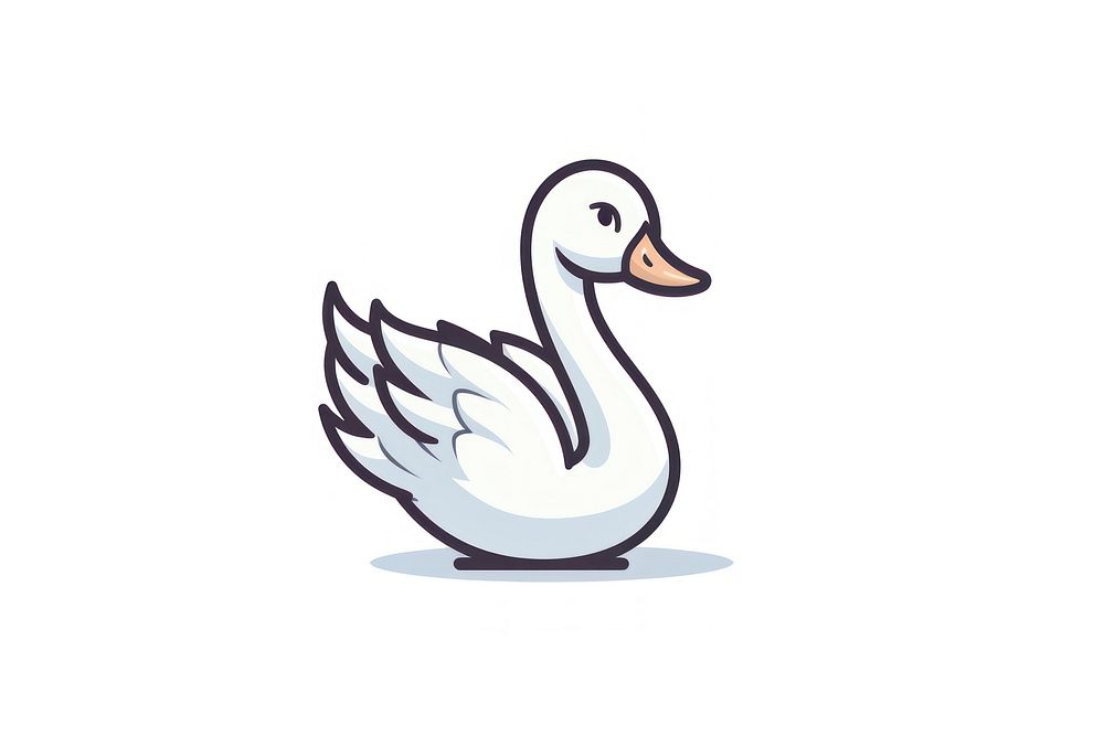 Swan cartoon animal goose.