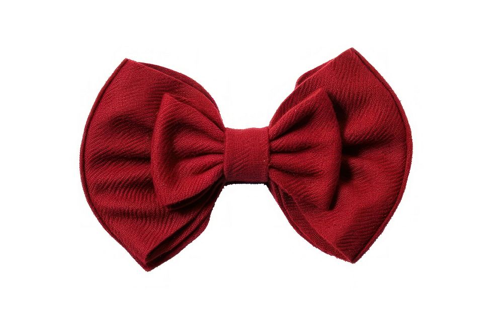 Bow clothing red white background.