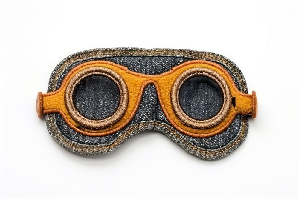 Goggles white background accessories protection.