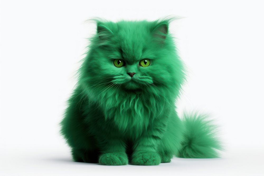 Cat mammal animal green.