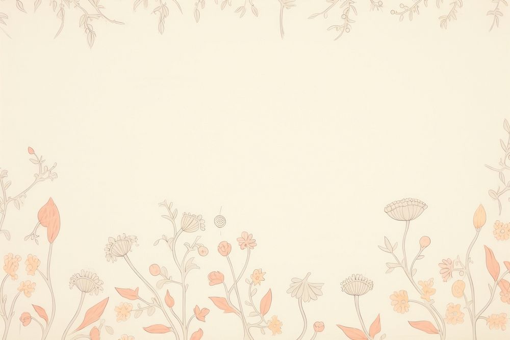 Flower backgrounds pattern drawing.