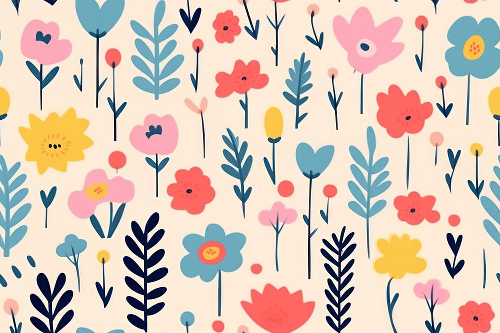 Flowers pattern backgrounds creativity.