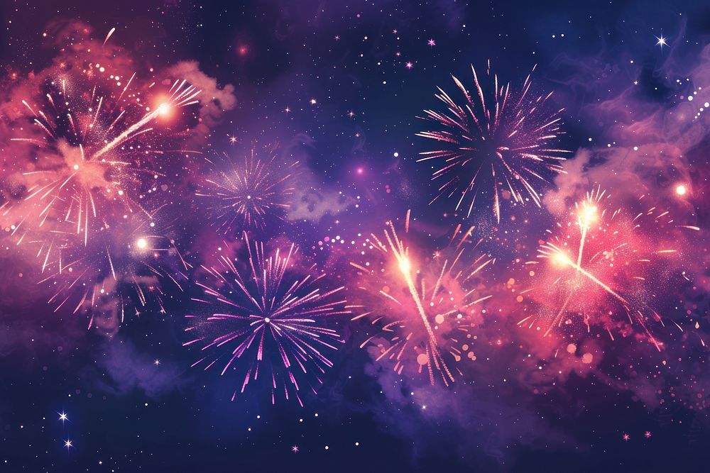 Galaxy of fireworks backgrounds outdoors galaxy.
