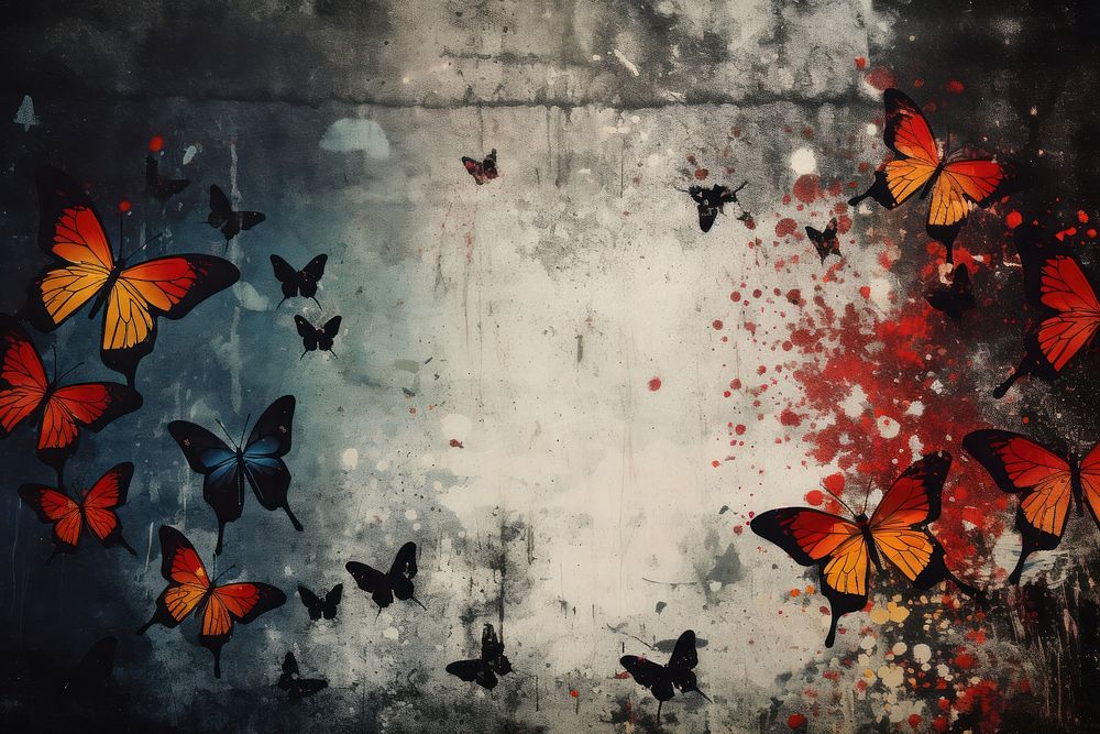 Butterfly background butterfly painting insect.